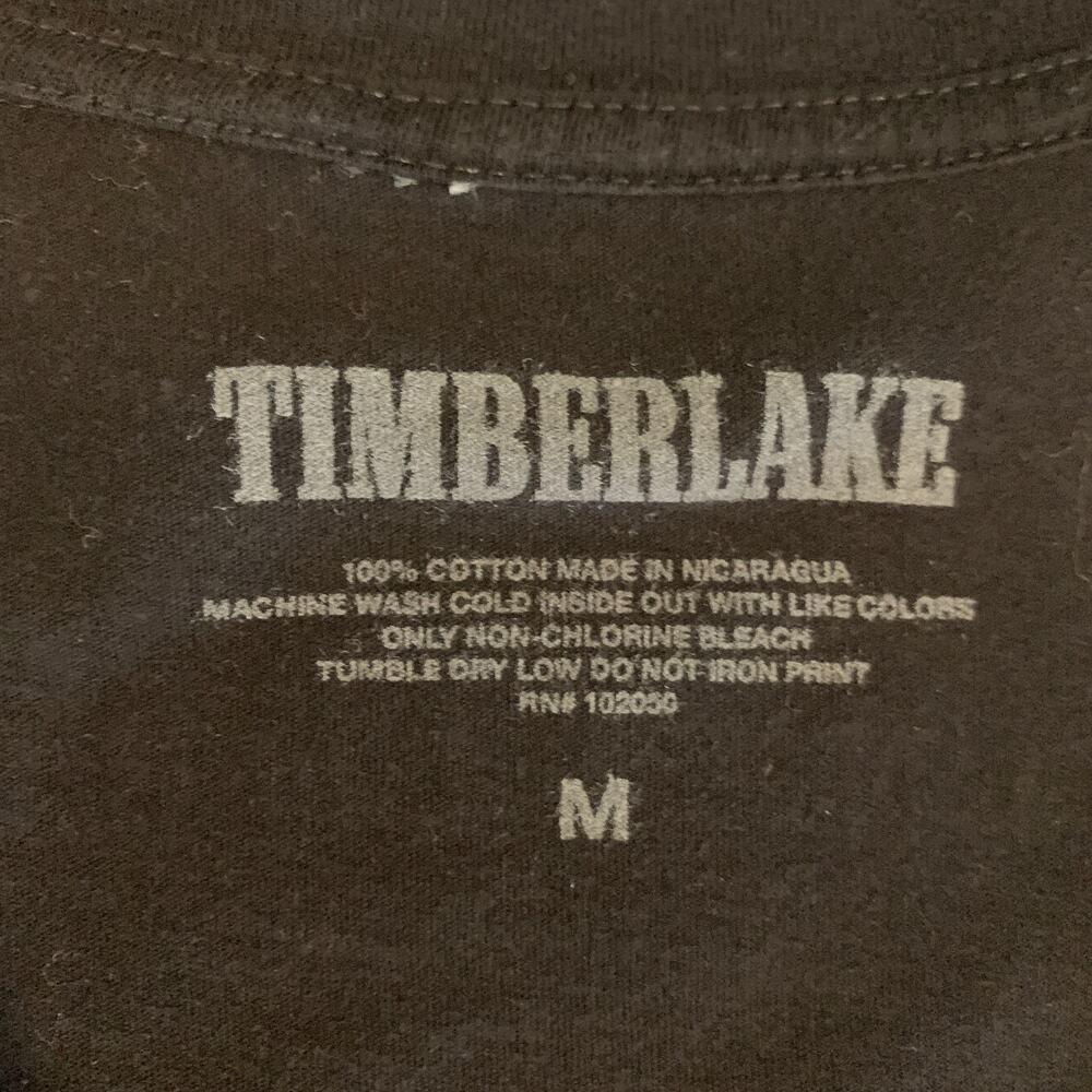 Timberlake T Shirt Womens M Medium Black Man of the Woods Concert Tour Tee - Picture 8 of 9